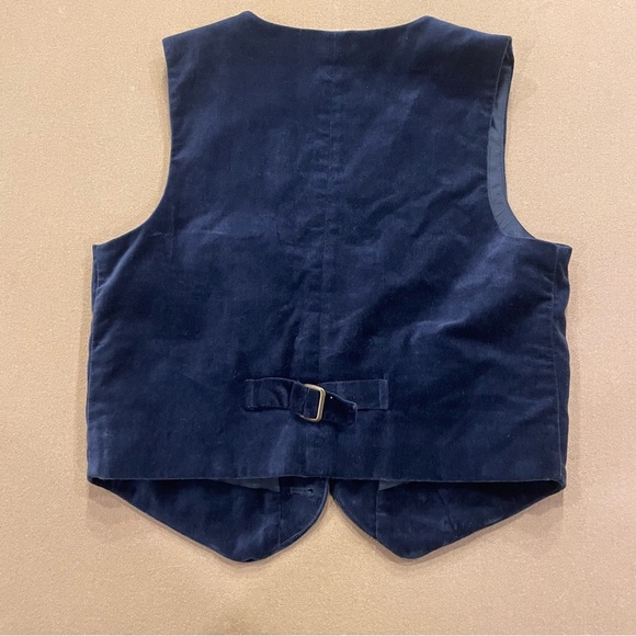 Janie & Jack Boys Velvet Vest and Button Down Set Size 8 - Picture 7 of 16